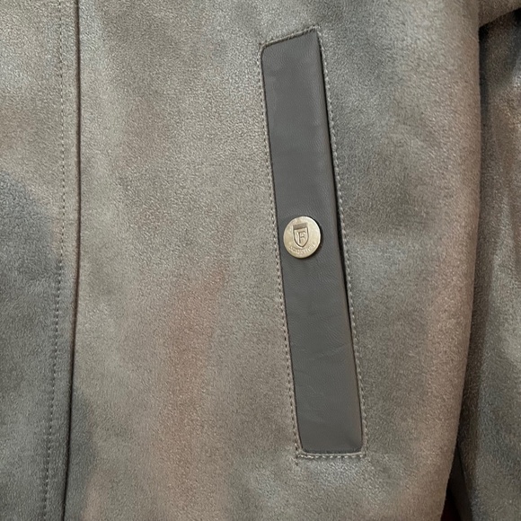 F-collection Men’s Grey Suede Leather Jacket. Size XXL. NWT (Fits like XL) - Picture 7 of 11